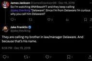Jake The Viking says Delaware is his brother-in-law (Image via X)